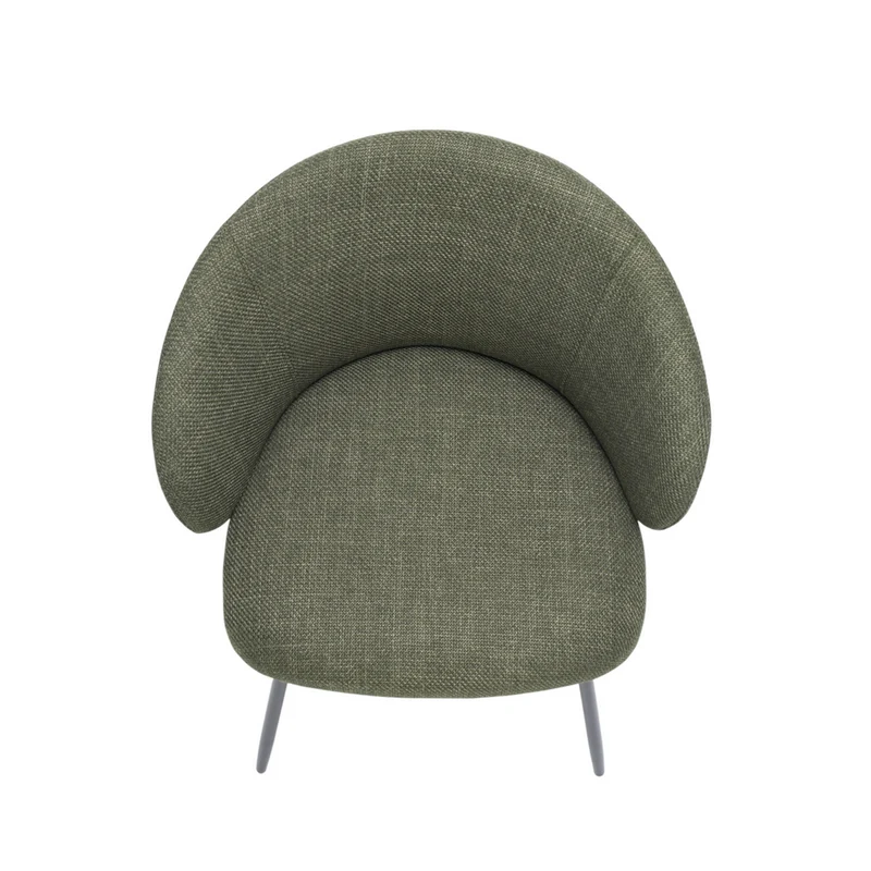 Chaise repas tissu kaki