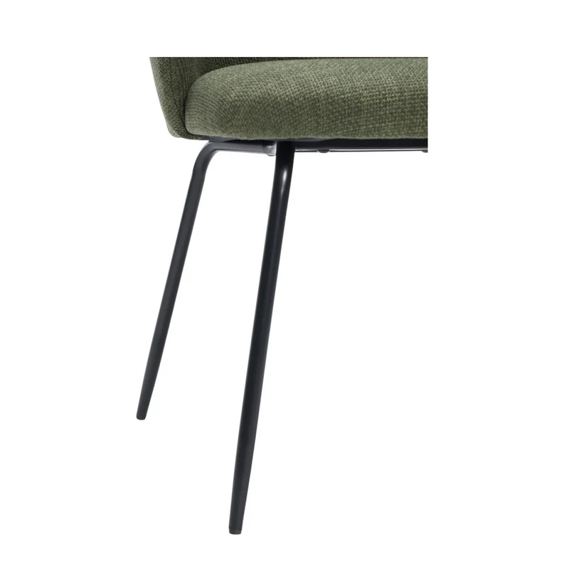 Chaise repas tissu kaki