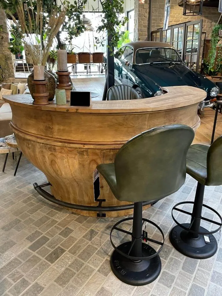 Comptoir de Bar Professionnel "BISTROT" en Chêne Massif