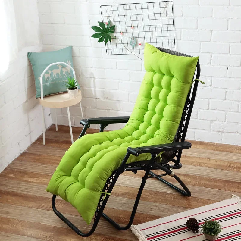 Galette de Chaise Rectangulaire Vert Anis