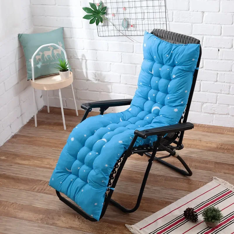 Galette de Chaise Rectangulaire Bleu ciel