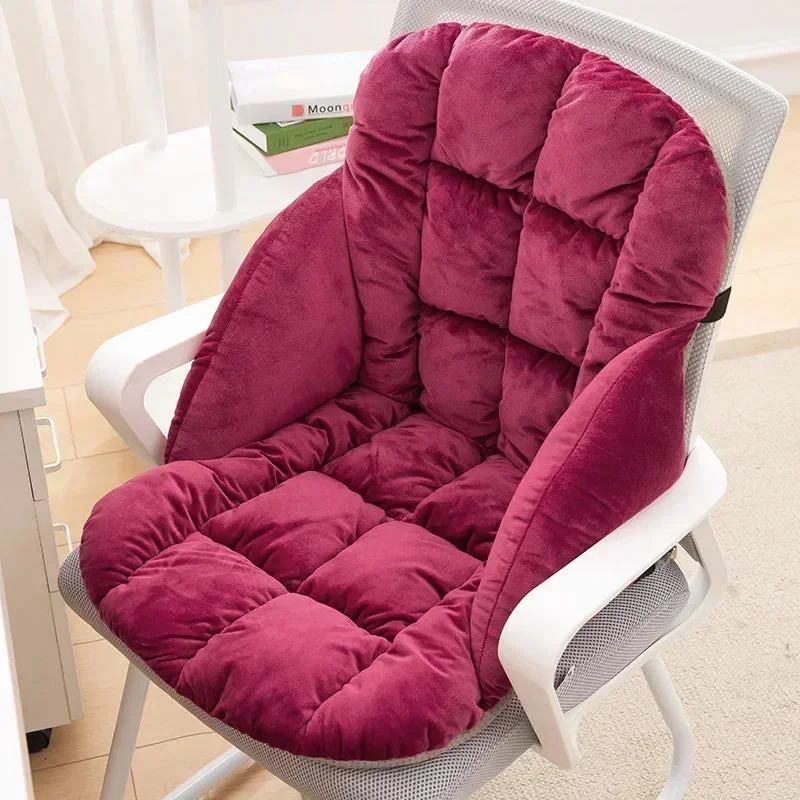 Galette de Chaise avec Dossier Rouge Pourpre