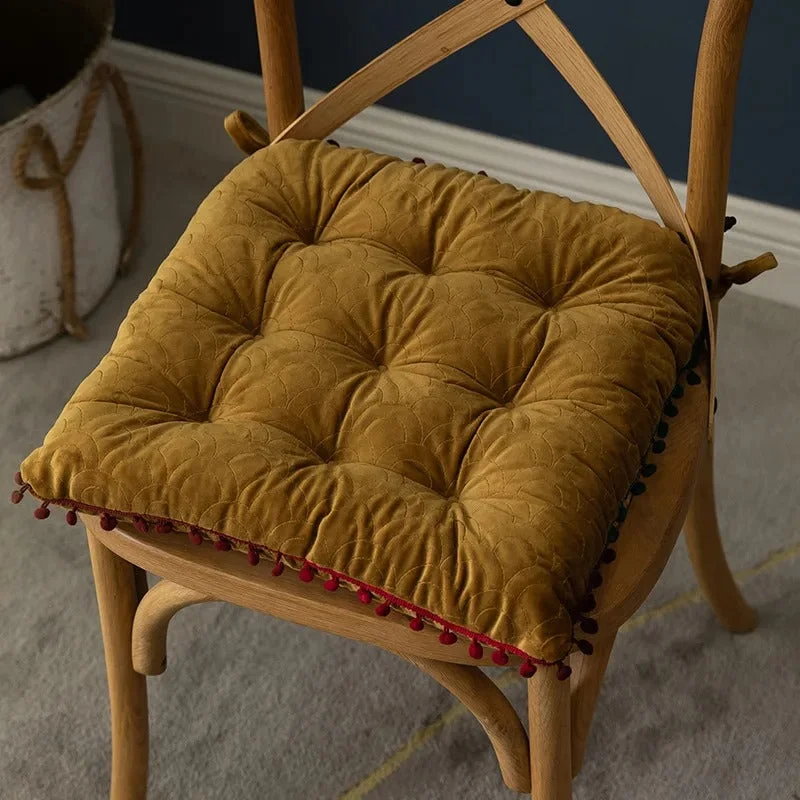Galette de Chaise 40x40 en Velours