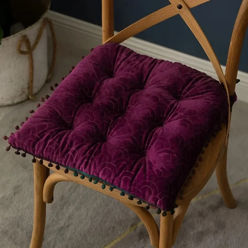 Galette de Chaise 40x40 en Velours