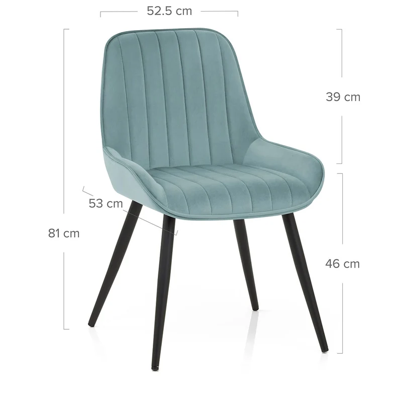 Chaise Velours - Mustang Vert