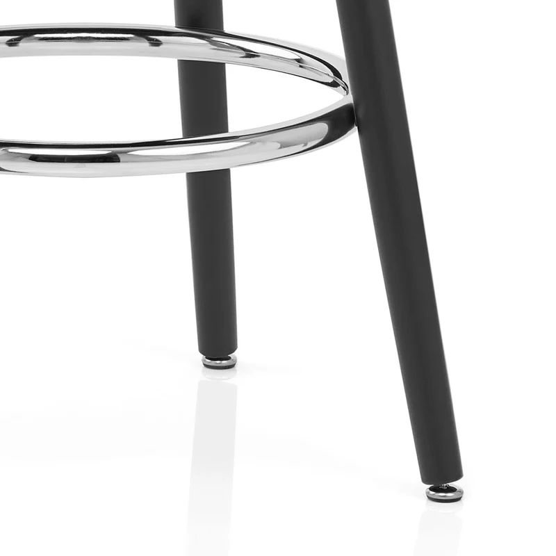 Tabouret de Bar Faux Cuir Antique - Emily Bleu Foncé