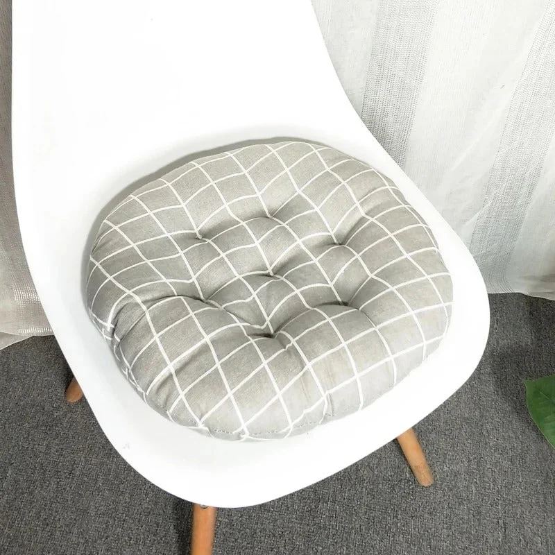 Galette de Chaise Ronde Grise