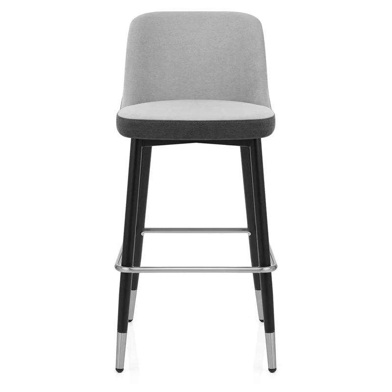Tabouret de Bar Tissu - Hudson Gris