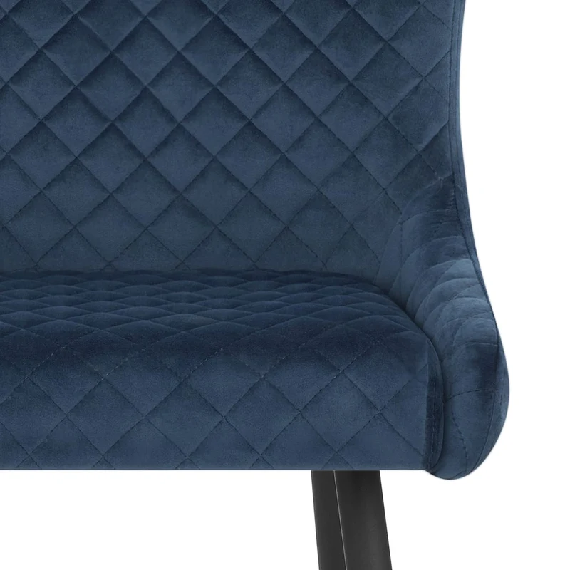 Tabouret de Bar Velours - Provence Bleu