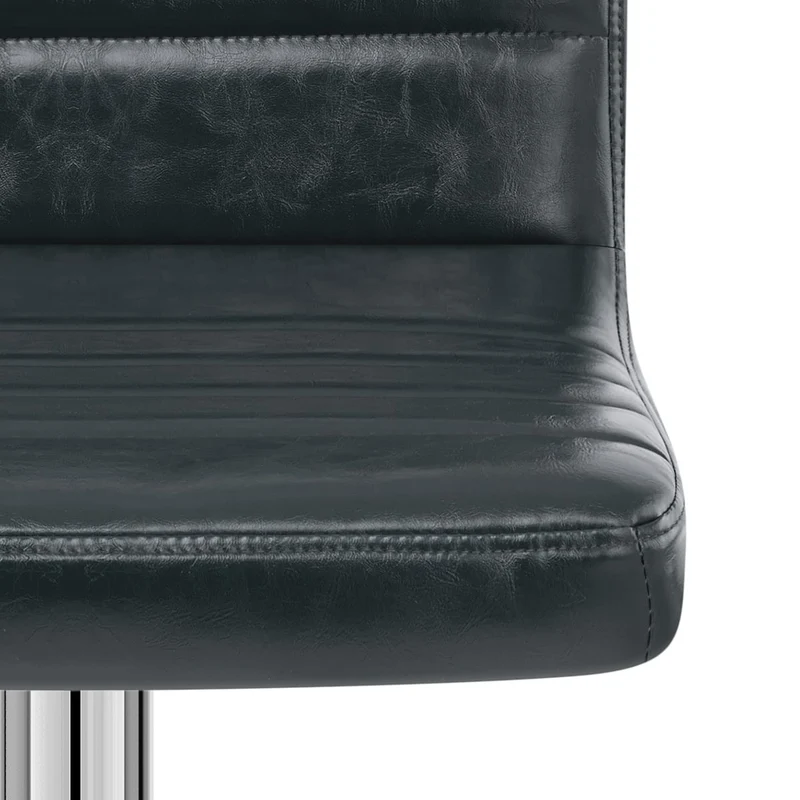 Tabouret de Bar Faux Cuir Antique - Prime Bleu Foncé