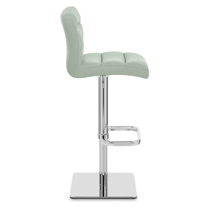 Chaise de Bar Cuir Chrome - Lush Vert