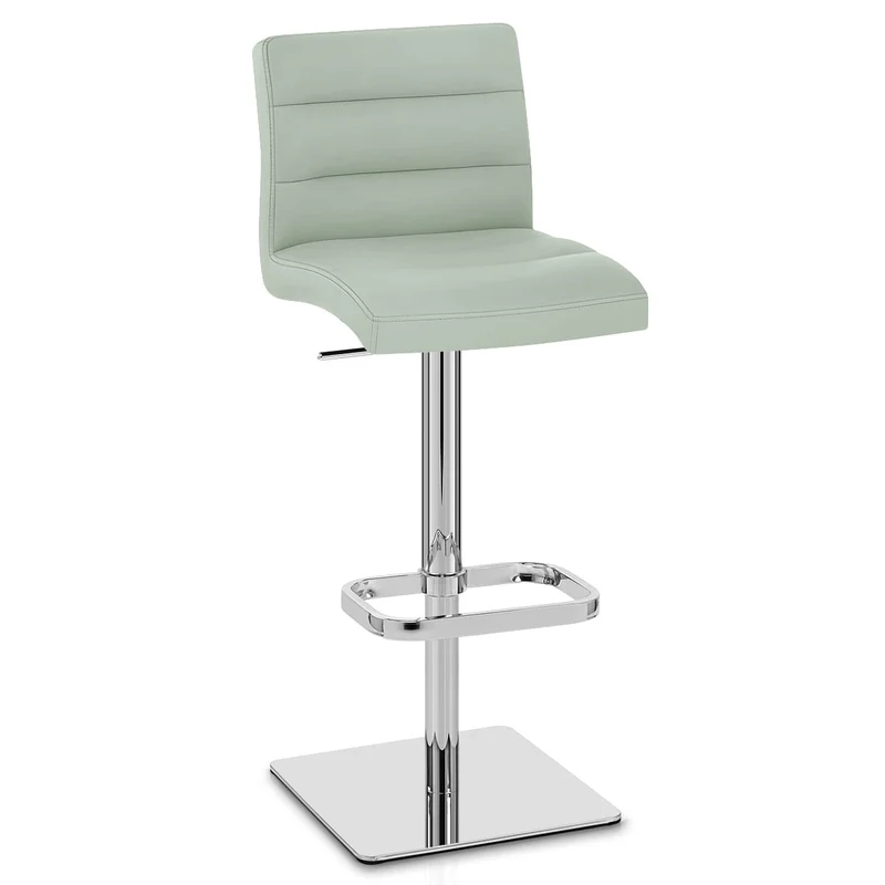 Chaise de Bar Cuir Chrome - Lush Vert