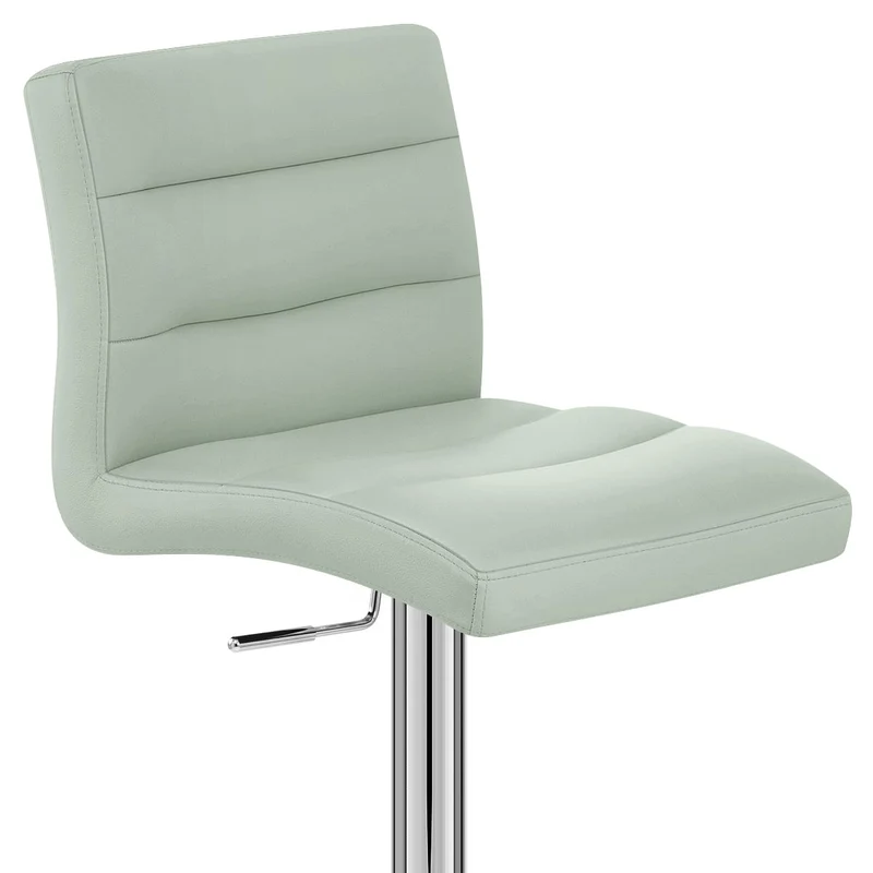 Chaise de Bar Cuir Chrome - Lush Vert