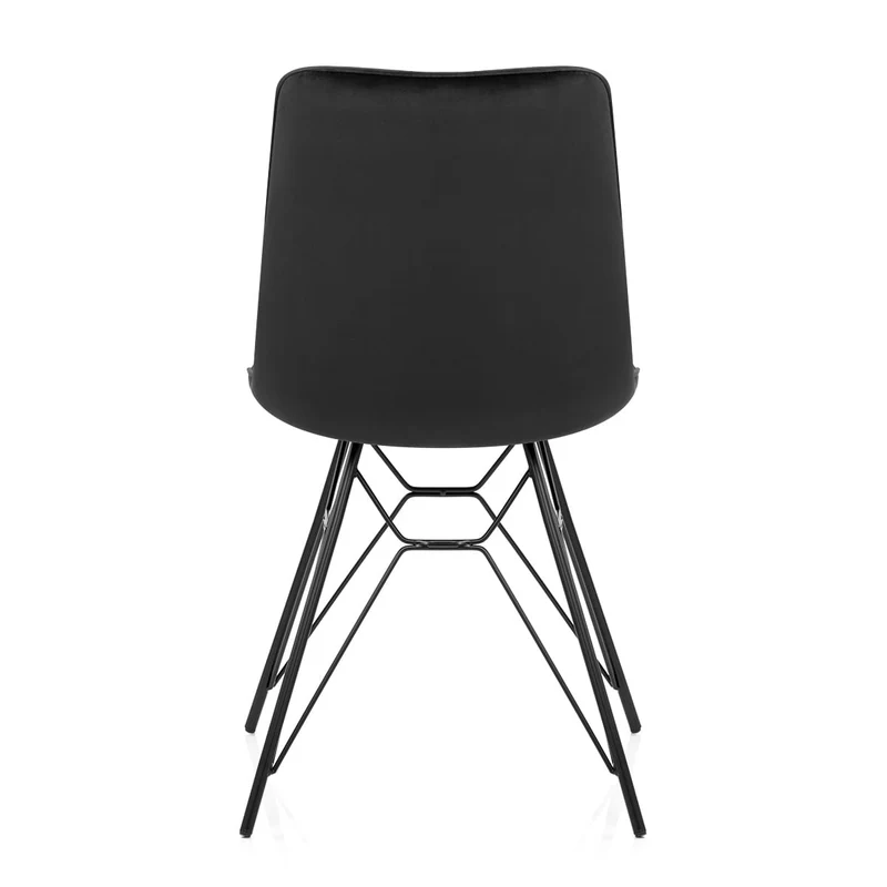 Chaise Velours - Indi Noir