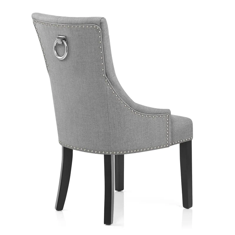 Chaise Bois Tissu - Ascot Gris