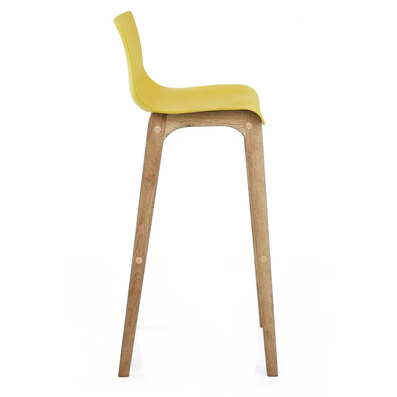 Tabouret de Bar Résine Bois - Drift ABS Jaune