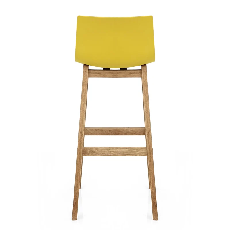 Tabouret de Bar Résine Bois - Drift ABS Jaune