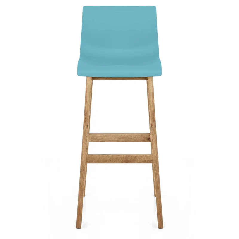 Tabouret de Bar Résine Bois - Drift ABS Bleu
