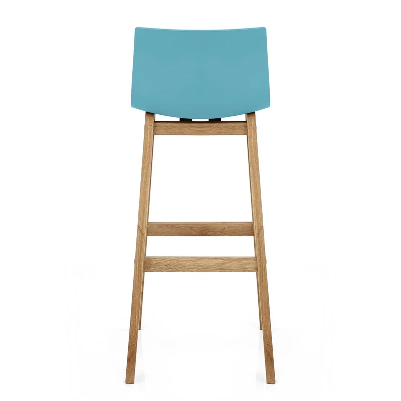 Tabouret de Bar Résine Bois - Drift ABS Bleu