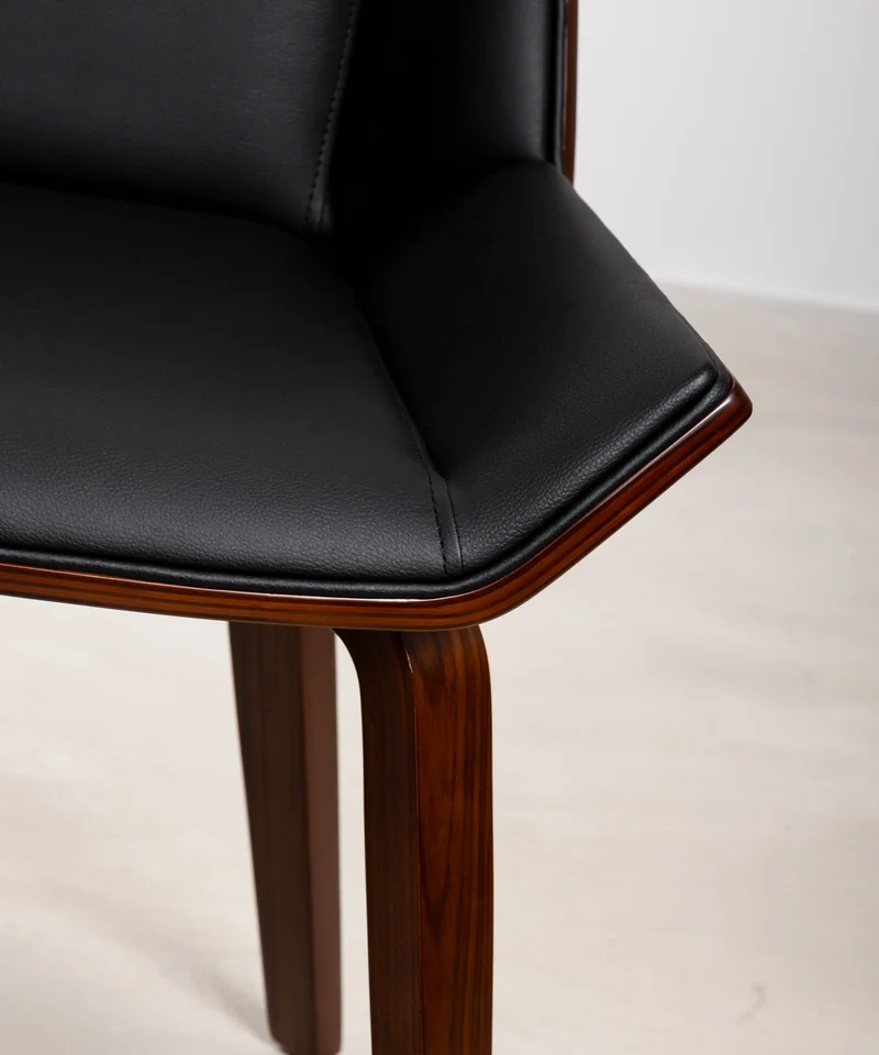 Silla de Comedor en Madera y Polipiel Lyssa
