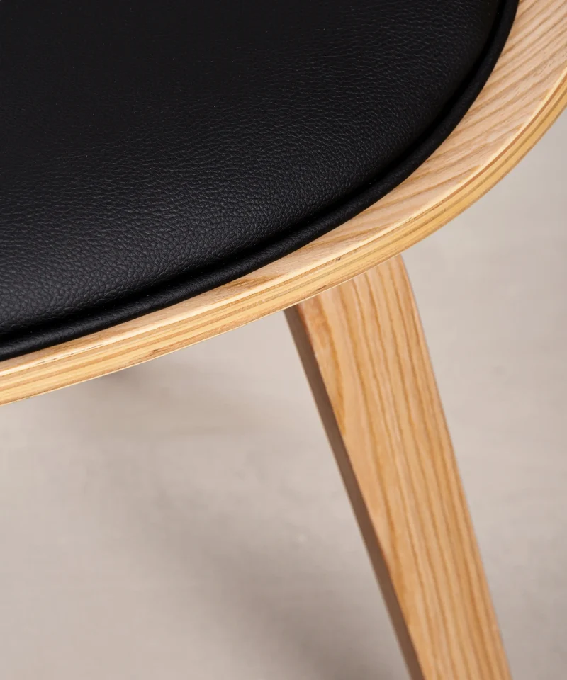 Silla de Comedor en Madera y Polipiel Debbie