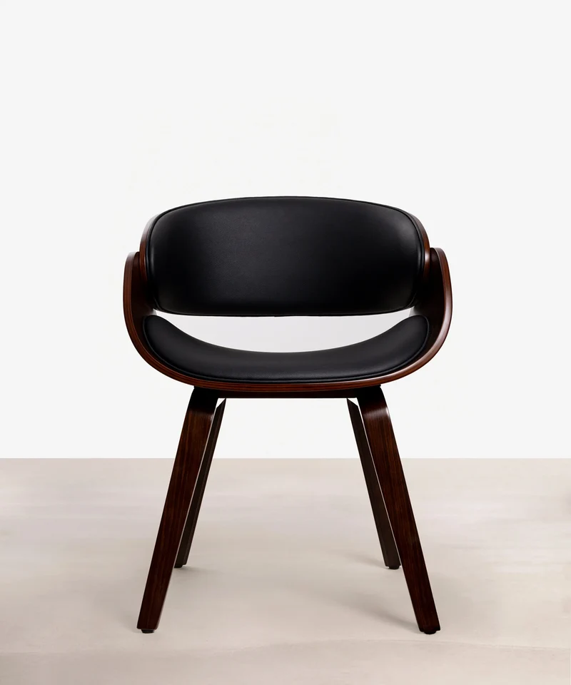Silla de Comedor en Madera y Polipiel Debbie