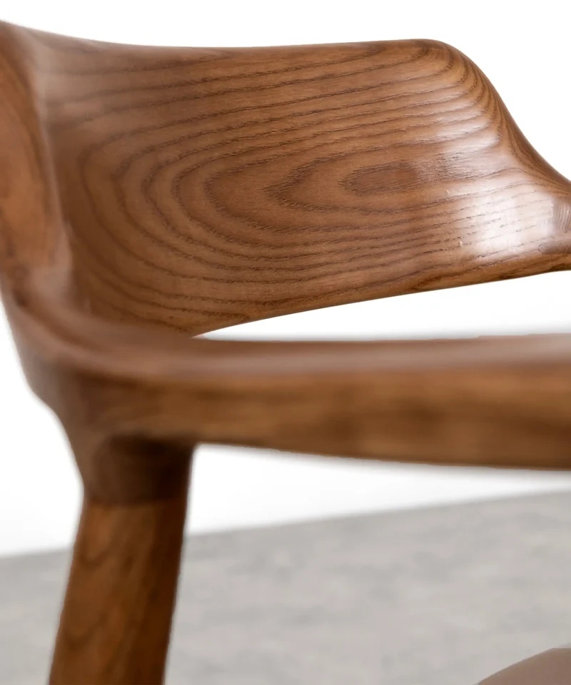 Silla de Comedor en Madera y Polipiel Olivia