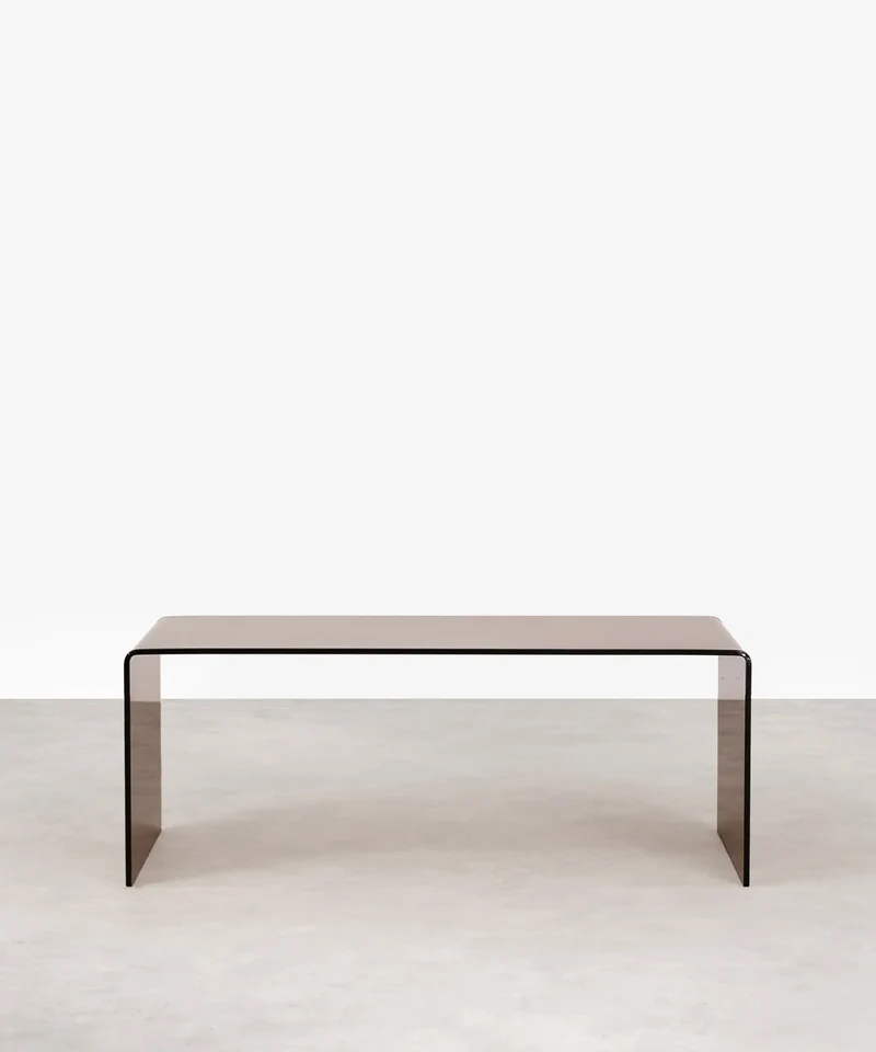 Mesa de Centro Rectangular de Cristal Templado Cheval (100 cm)