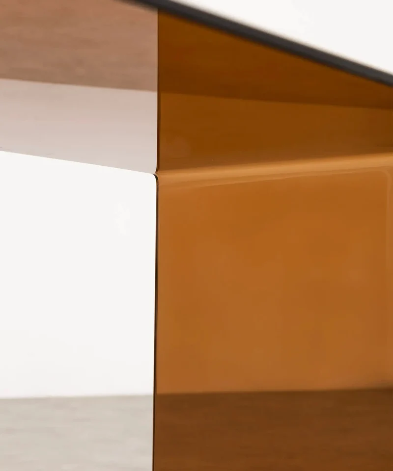 Mesa de Centro Rectangular de Cristal Templado Cheval (100 cm)