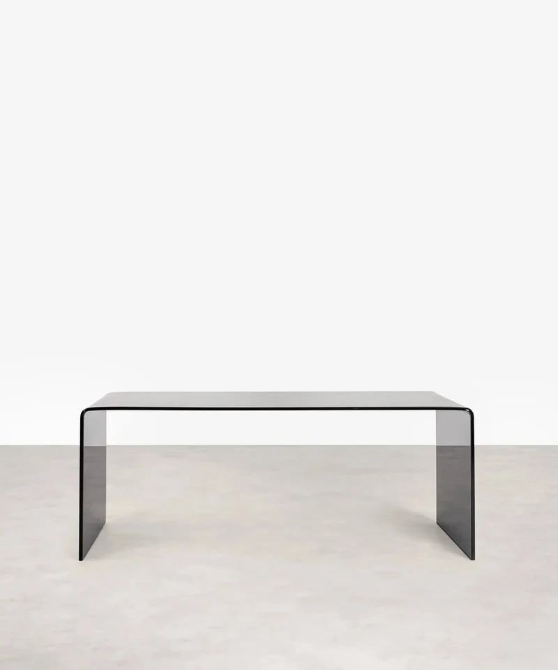 Mesa de Centro Rectangular de Cristal Templado Cheval (100 cm)