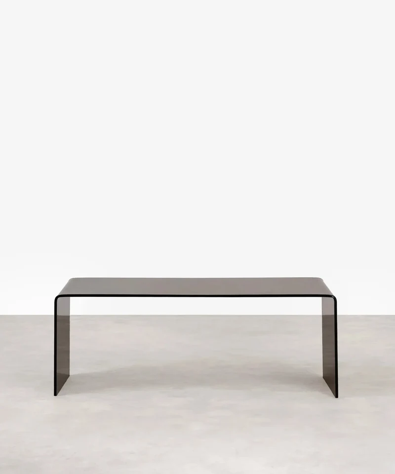 Mesa de Centro Rectangular de Cristal Templado Cheval (100 cm)