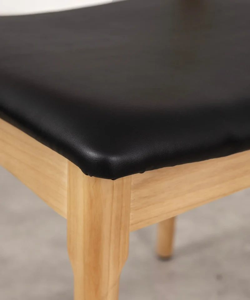 Silla de Comedor en Madera y Polipiel Denver