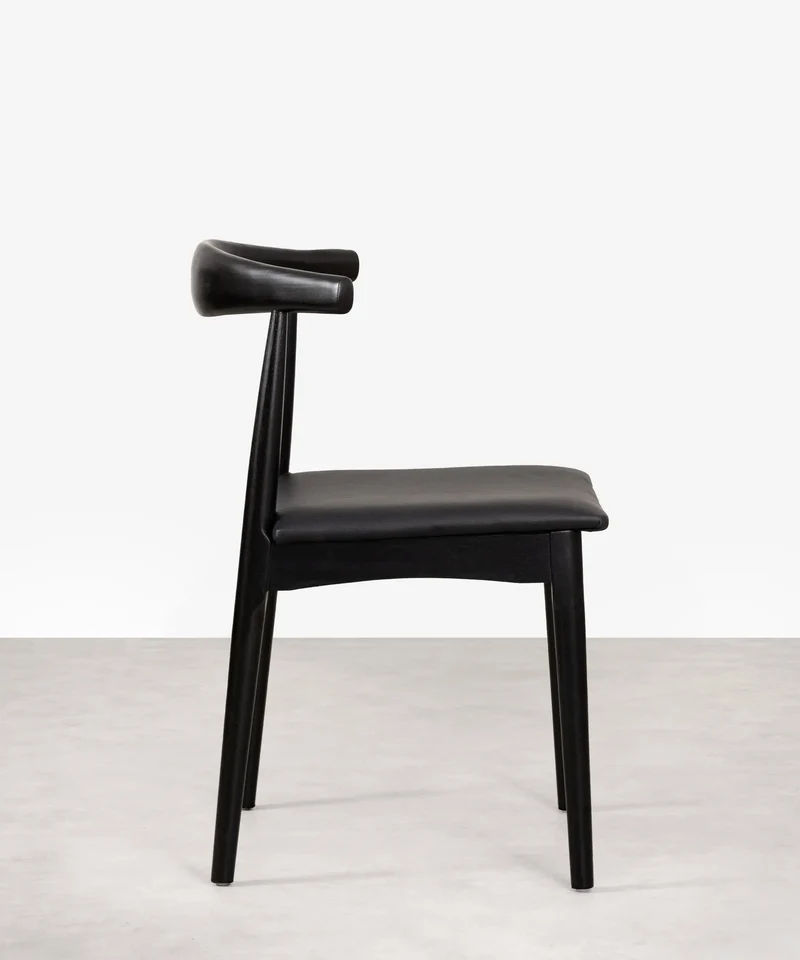 Silla de Comedor en Madera y Polipiel Denver