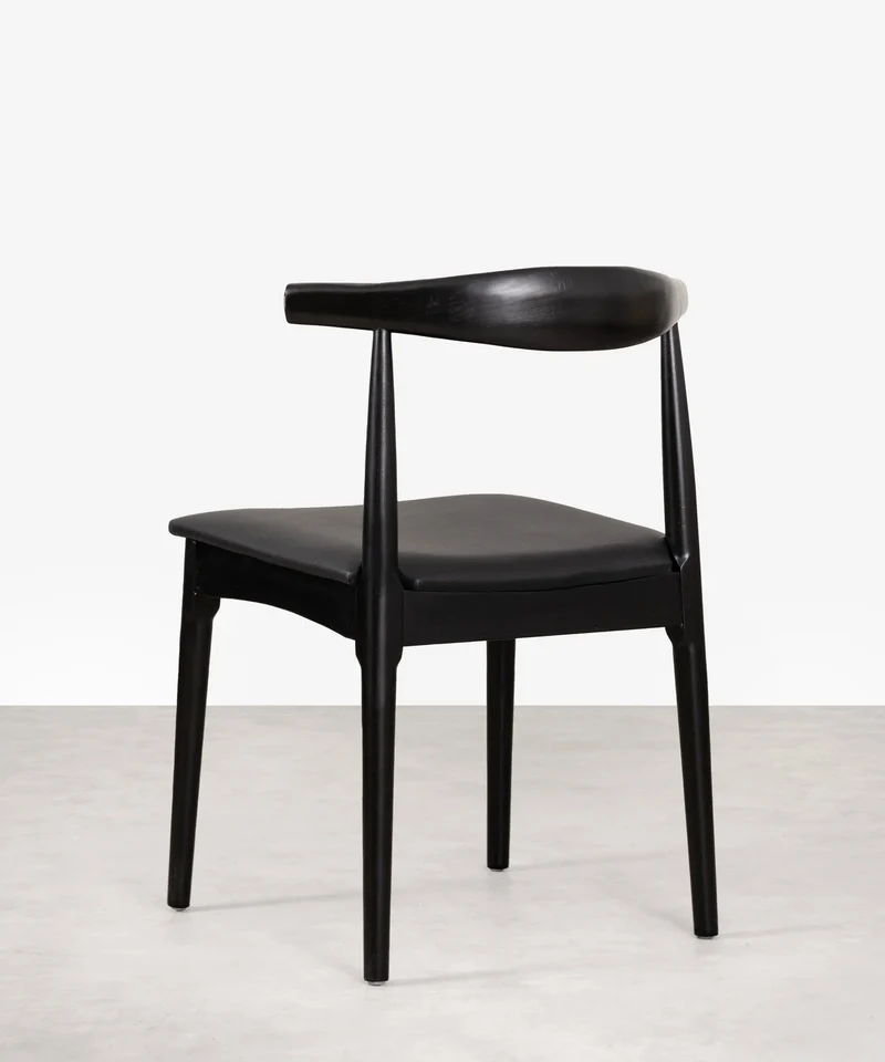 Silla de Comedor en Madera y Polipiel Denver