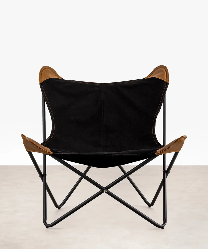 Silla en Tela y Metal Butterfly Wax