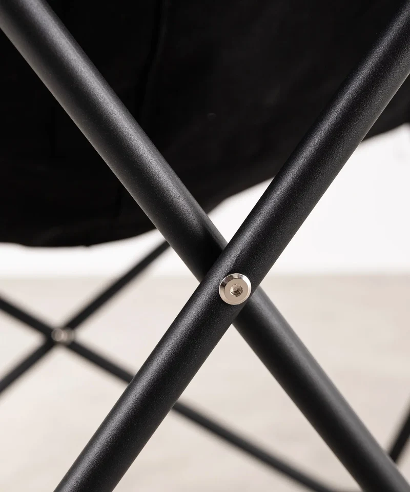 Silla en Tela y Metal Butterfly Wax