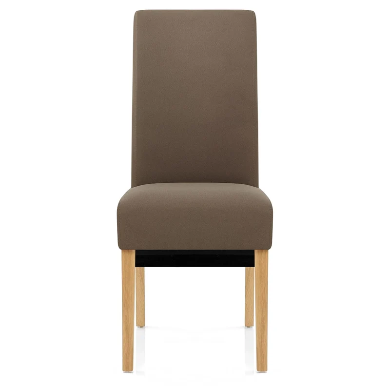 Chaise Chêne Tissu - Carlo Marron