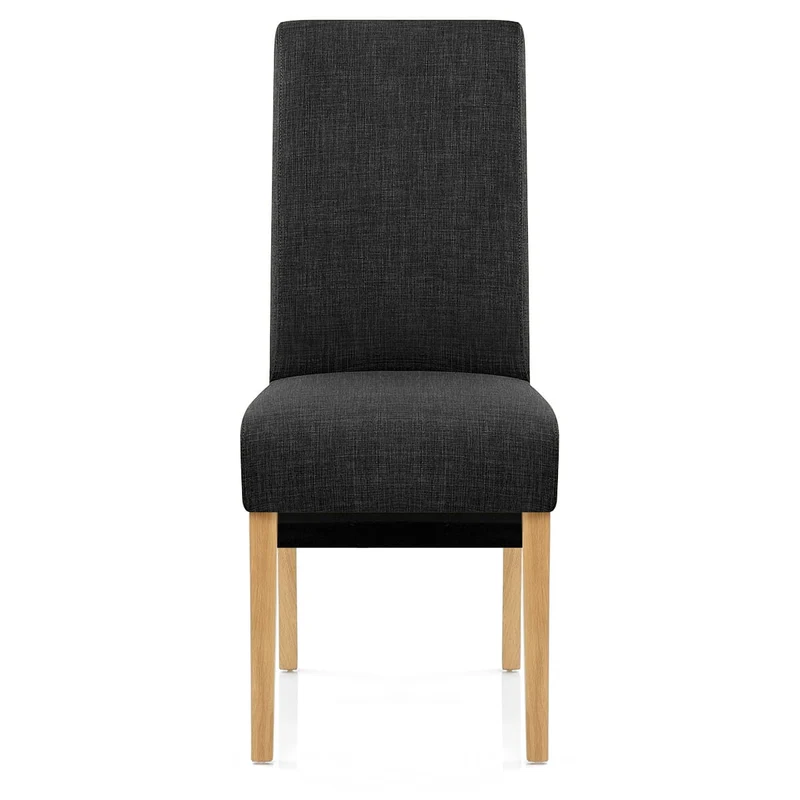 Chaise Chêne Tissu - Carlo Gris Foncé