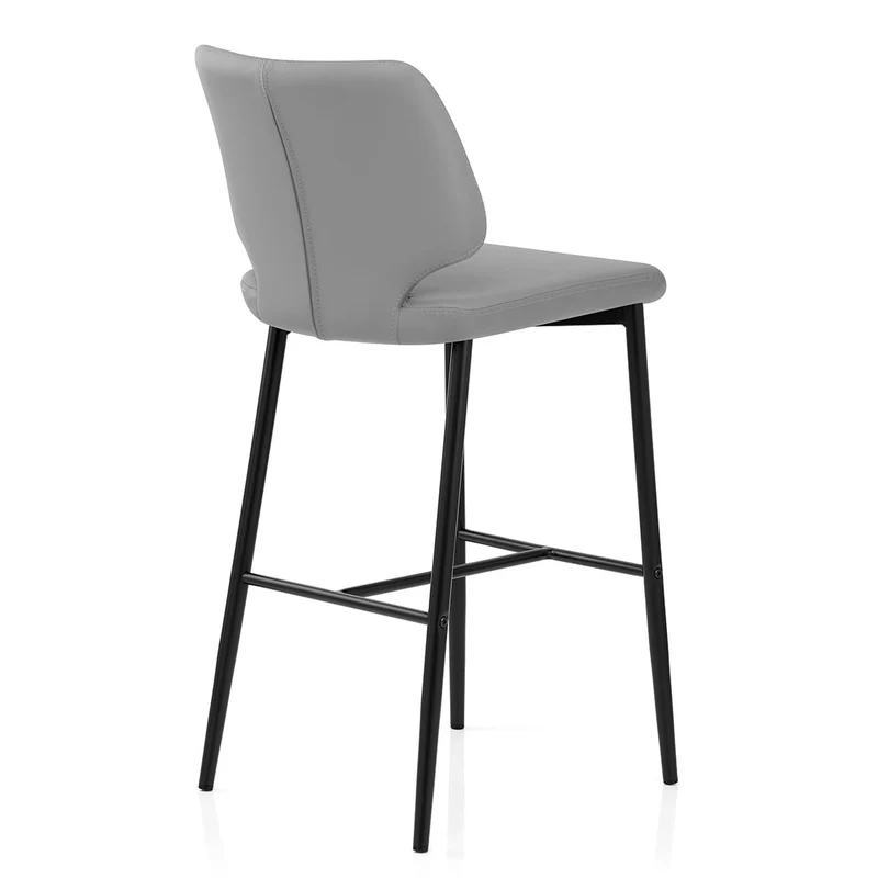 Tabouret de Bar Faux Cuir - Elan Gris