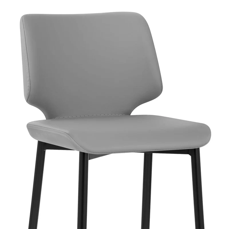 Tabouret de Bar Faux Cuir - Elan Gris