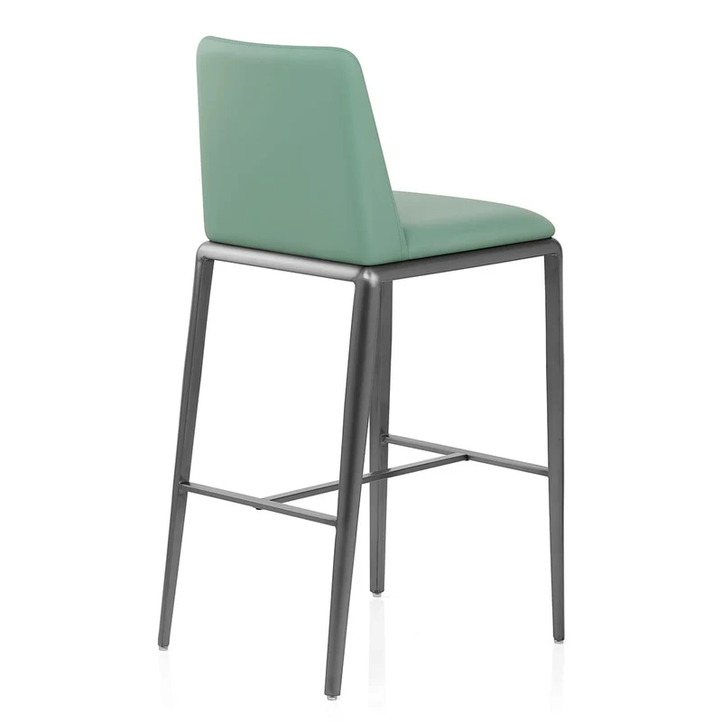 Tabouret de Bar Faux Cuir - Elise Vert