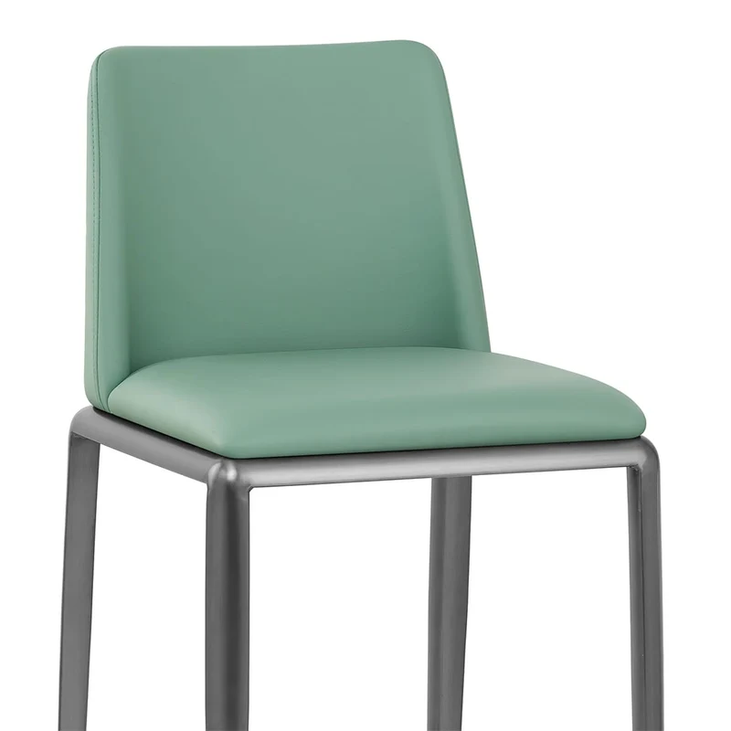 Tabouret de Bar Faux Cuir - Elise Vert