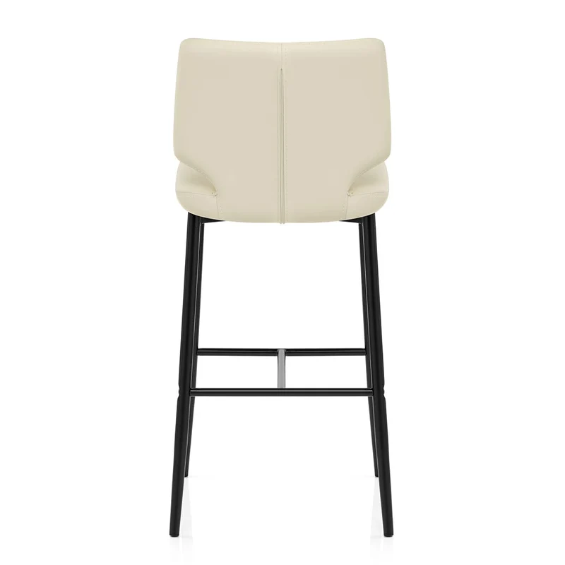 Tabouret de Bar Faux Cuir - Elan Crème