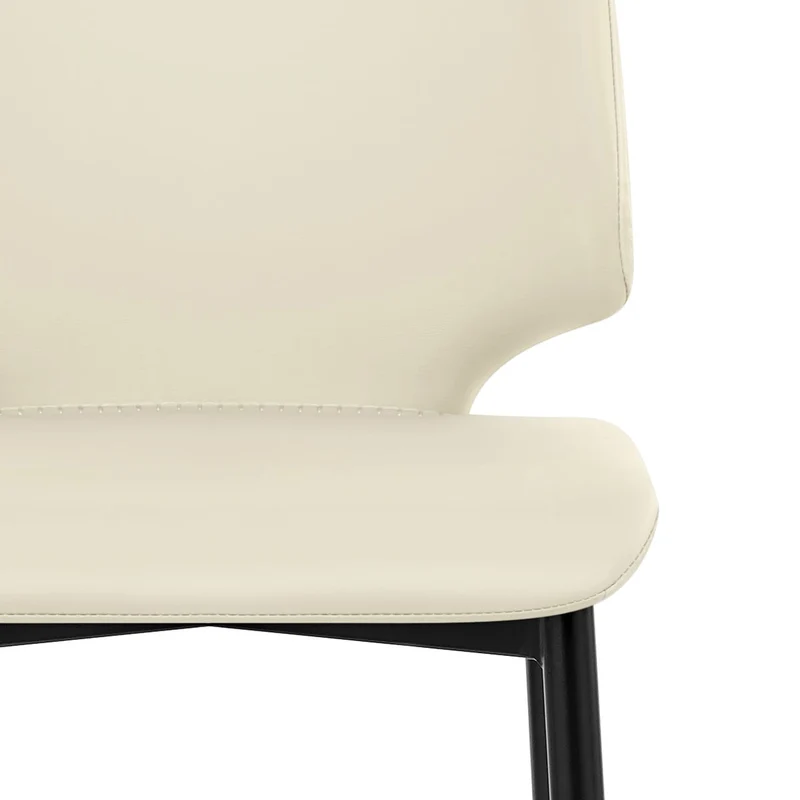 Tabouret de Bar Faux Cuir - Elan Crème