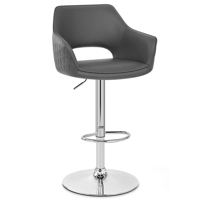 Tabouret Faux Cuir - Dune Gris