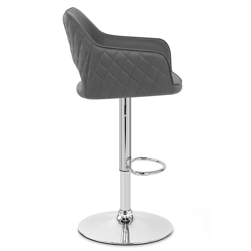 Tabouret Faux Cuir - Dune Gris