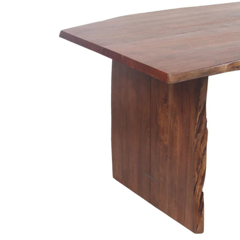 Table de repas a bord naturel | Acacia Sansur