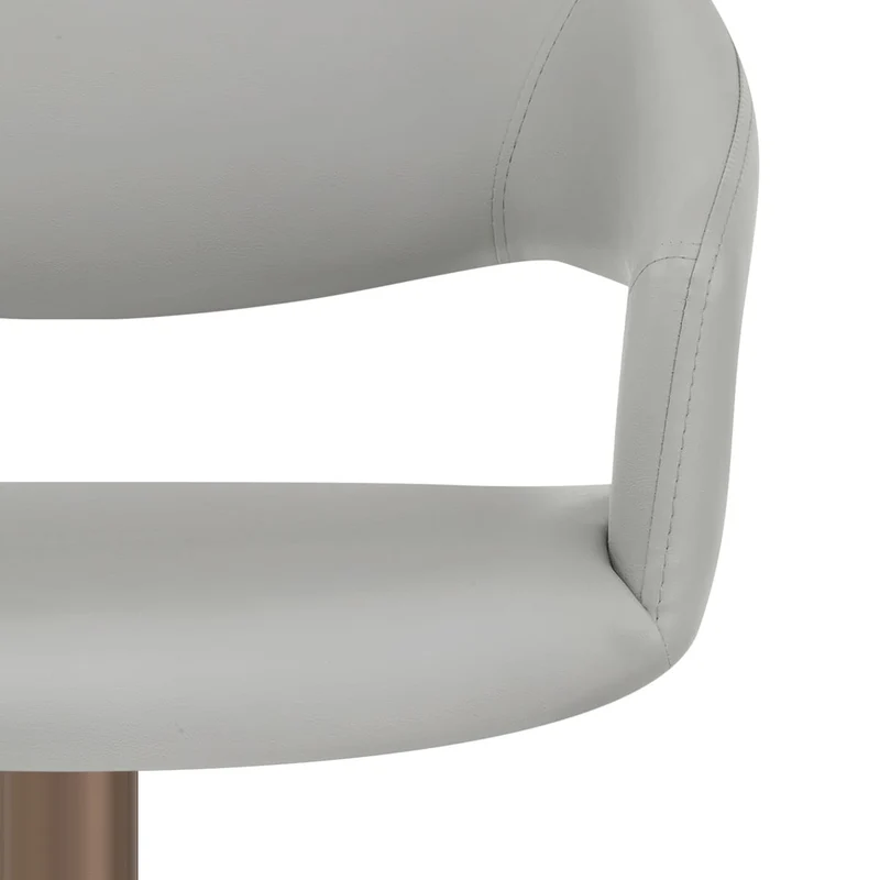 Tabouret de bar faux cuir - Washington Gris