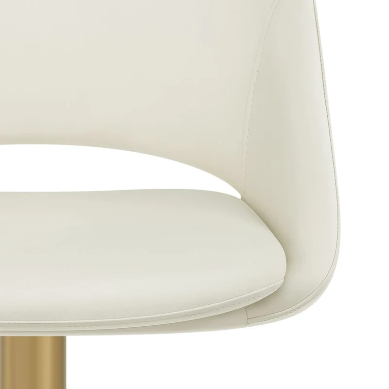 Tabouret de Bar Metal Doré - Tulsa Crème