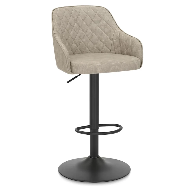 Tabouret Faux Cuir - Perth Crème